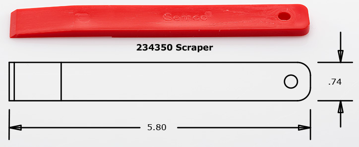 Semco Sealant Scraper p/n 234350